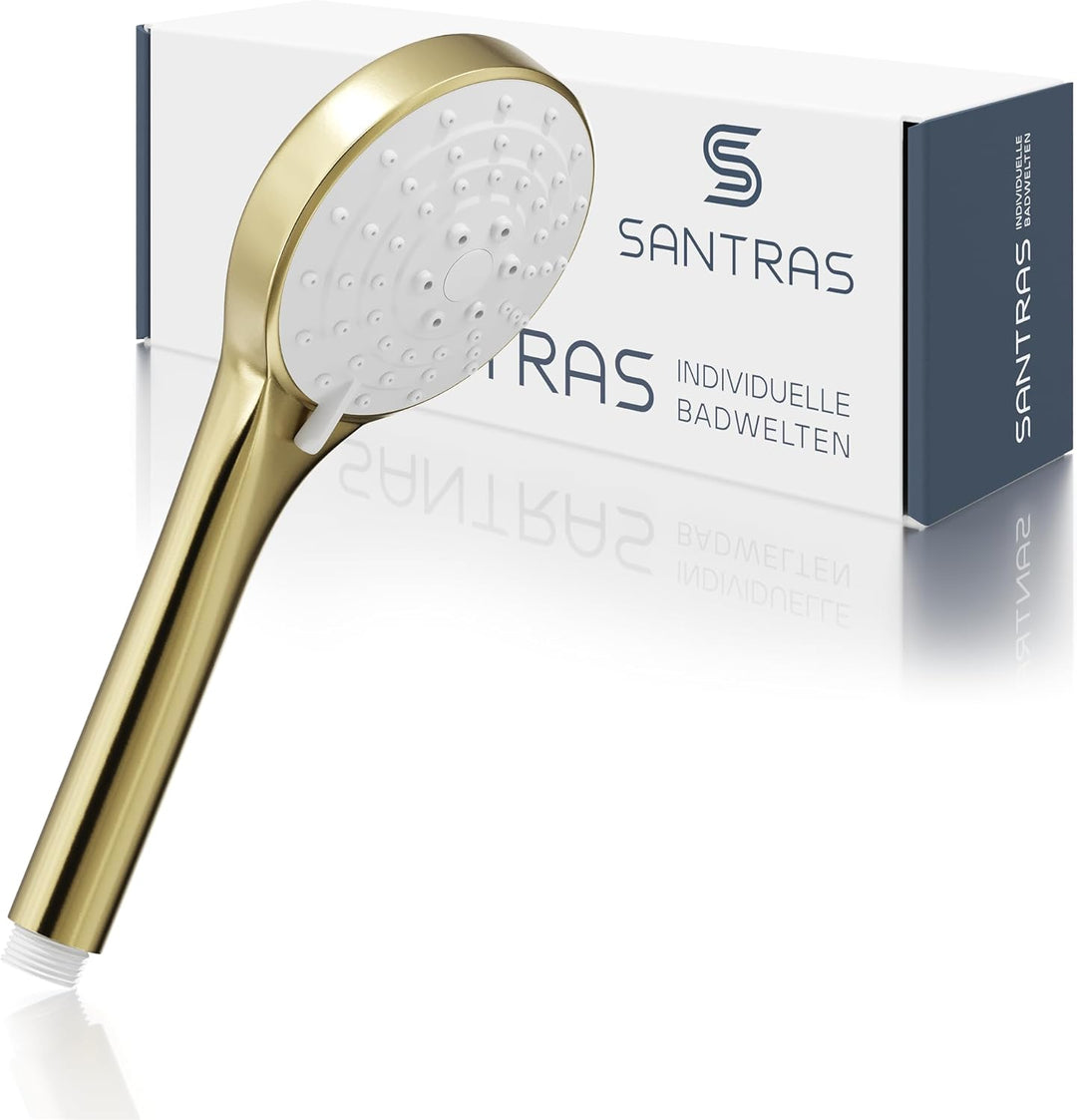SANTRAS® Handbrause mit dreifach verstellbaren Duschkopf in Bronze Bronze Dreifach verstellbar, Bron