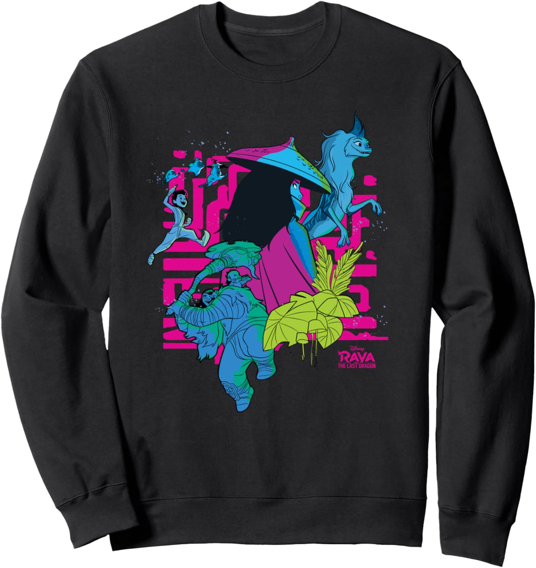 Disney Raya and the Last Dragon Character Collage Sweatshirt