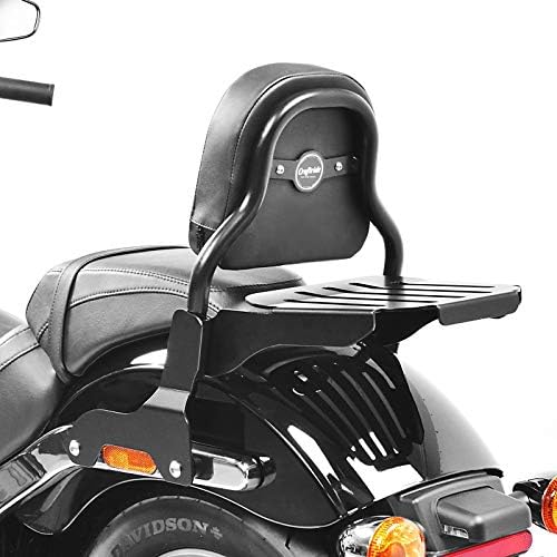 Sissy Bar CSS Fix für Harley Davidson Sport Glide 18-23 mit Gepäckträger schwarz