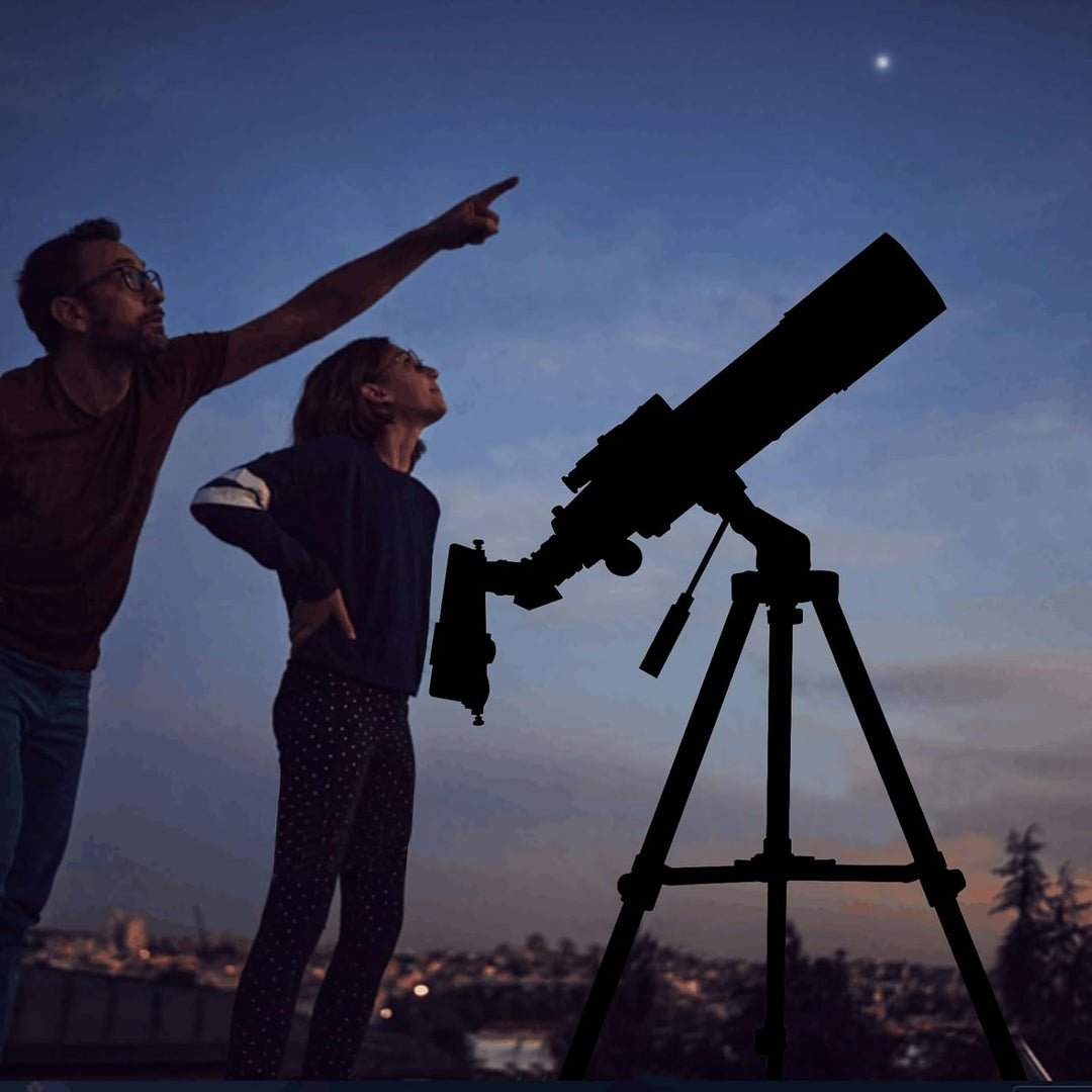 Teleskope für Erwachsene Astronomie, 80mm Aperture 600mm Refraktor Teleskop für Kinder, Anfänger, BA