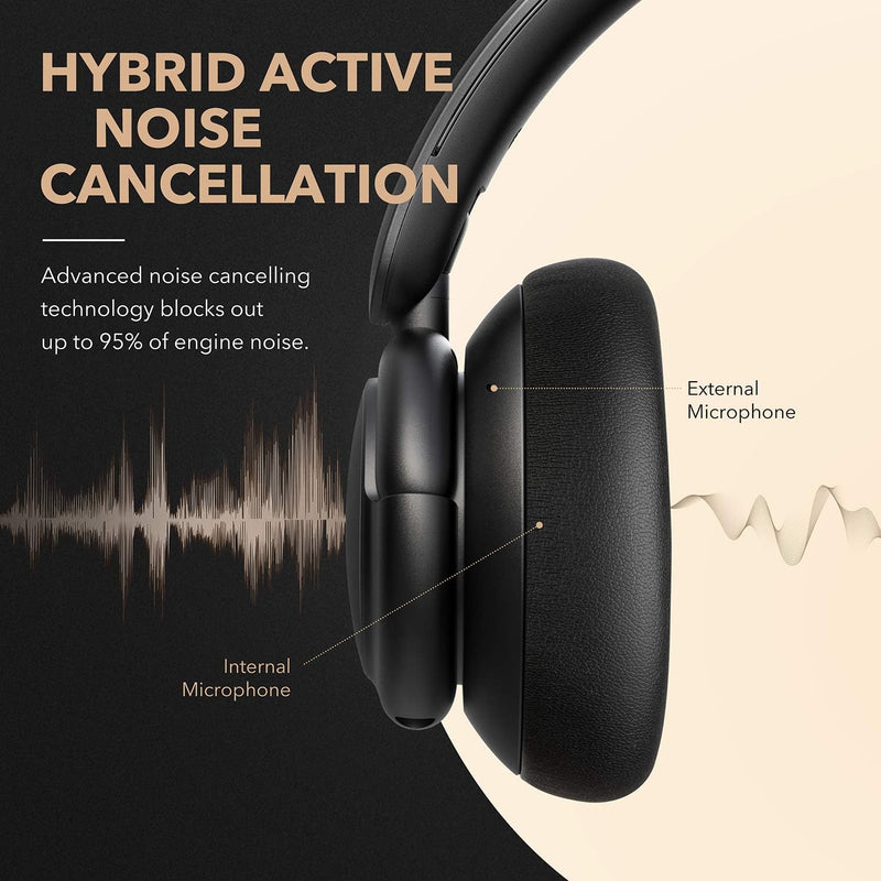Soundcore by Anker Life Q30 Bluetooth Kopfhörer, Hybrid Active Geräuschisolierung, Individuelle Modi