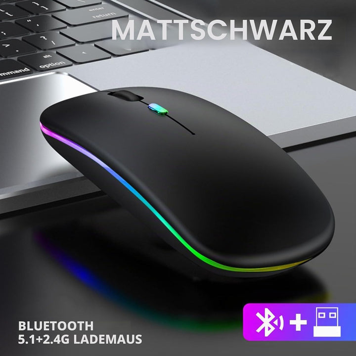Tastatur Hülle mit Schutzfolie für Xiaomi Pad 7/ Pad 8/ Pad 7 Pro/Pad 8 Pro 11.2 Zoll, LED Bluetooth