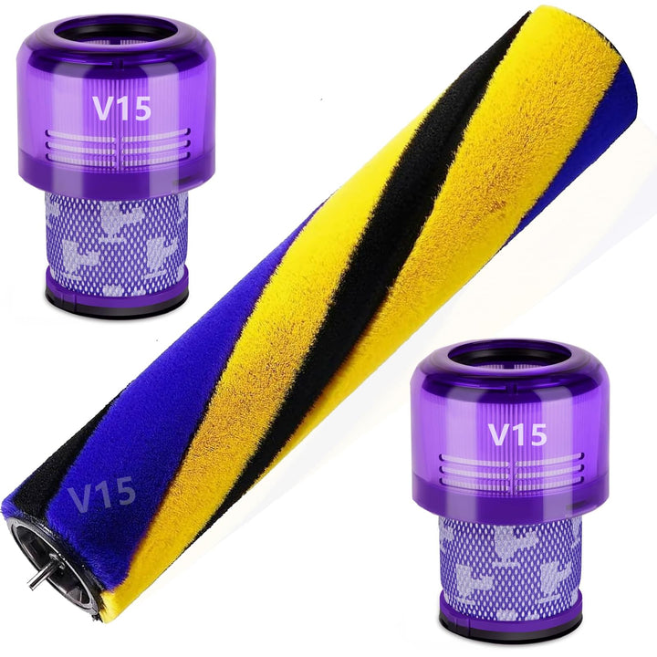 Bürstenwalze für Dyson V15 Detect Slim Absolute Total Clean Extra Staubsauger Rolle Ersatzteile, Sof