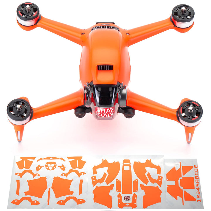 WRAPGRADE Skin Kompatibel mit DJI FPV (NEON ORANGE)