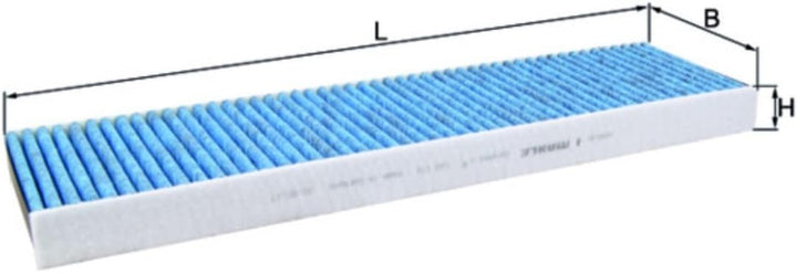 MAHLE LAO 171 Innenraumfilter Allergen-, Bakterien- und Geruchsschutz, Allergen-, Bakterien- und Ger