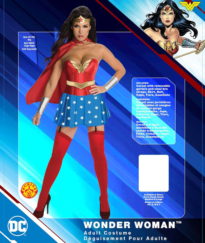 Rubie's Offizielles Wonder Woman Korsett für Damen, Kostüm für Erwachsene, Grösse S, S