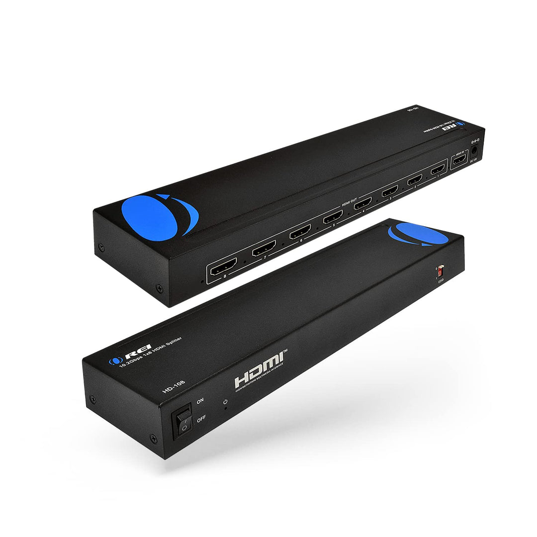 OREI HD Anschlüsse HDMI Powered Splitter/Extender für Full HD HDMI Splitter 1x8 HDMI Splitter 1x8 HD