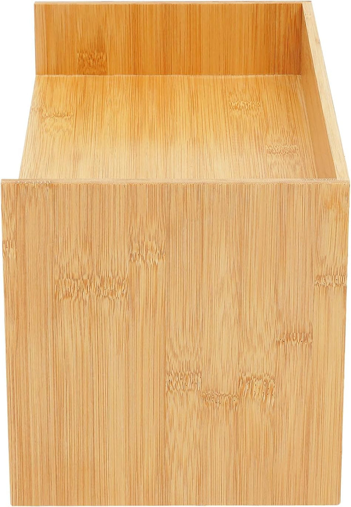 Bambus Schreibtisch Organizer mit 3 Schubladen Naturbambus Aufbewahrungsbox Schubladenbox mit Platzi