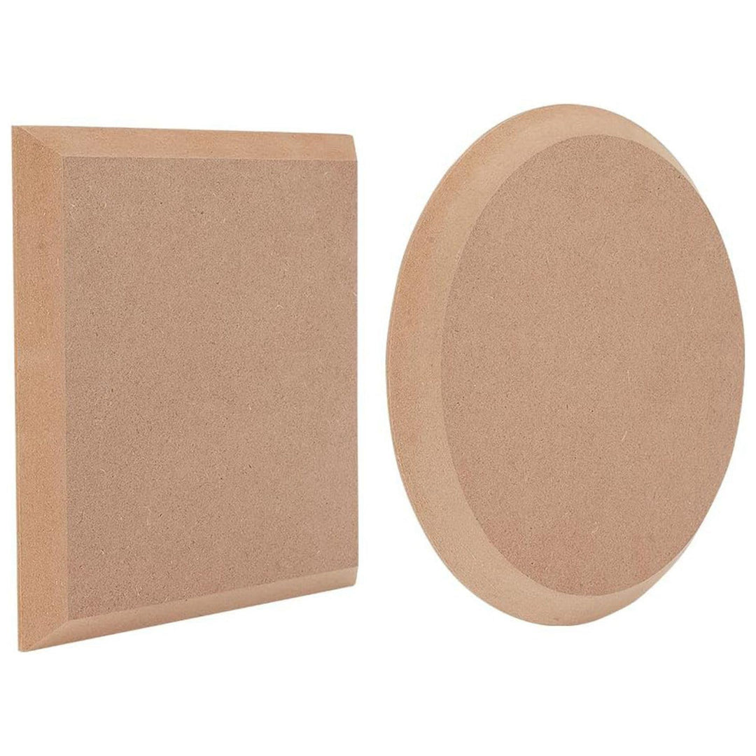 Keramik-Ton-Trockenbrett, Flach, Rund und Quadratisch, Töpferform, 20 X 20 Cm, 2-Teilig