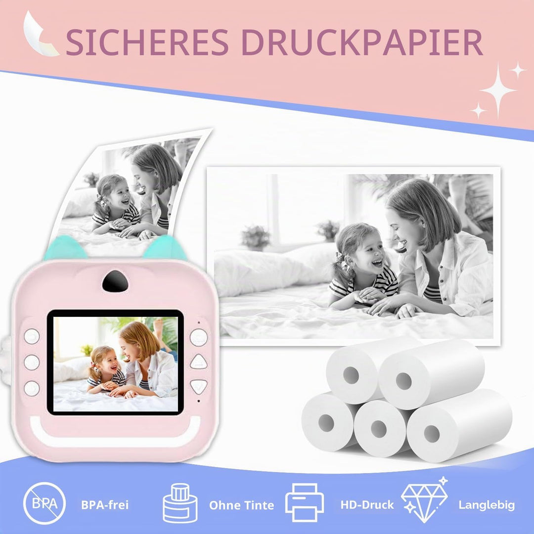 Sofortdruck Kinderkamera-Papierrolle, Nachfüllpackung, HD-Druck-Kamera-Papier-Nachfüllpackung für di