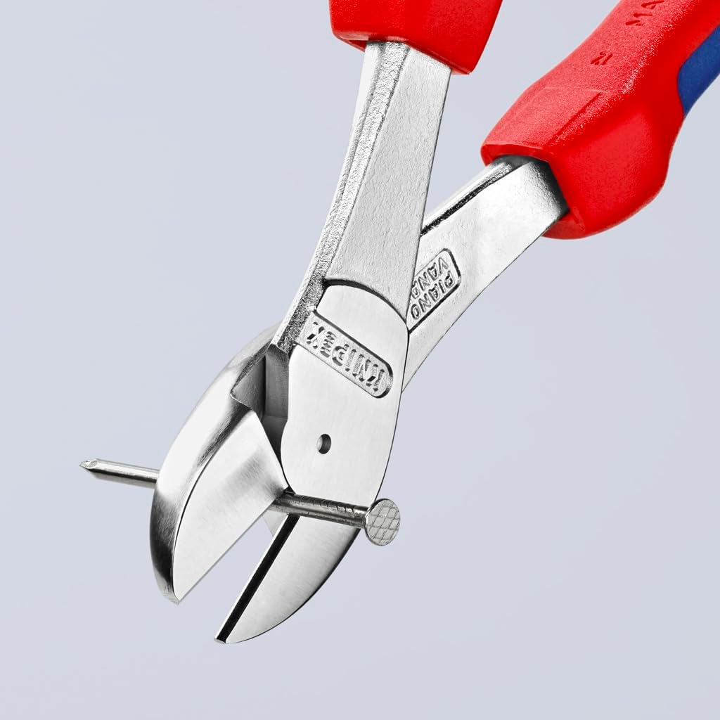 Knipex Kraft-Seitenschneider verchromt, mit Mehrkomponenten-Hüllen 250 mm 74 05 250 verchromt 250 mm