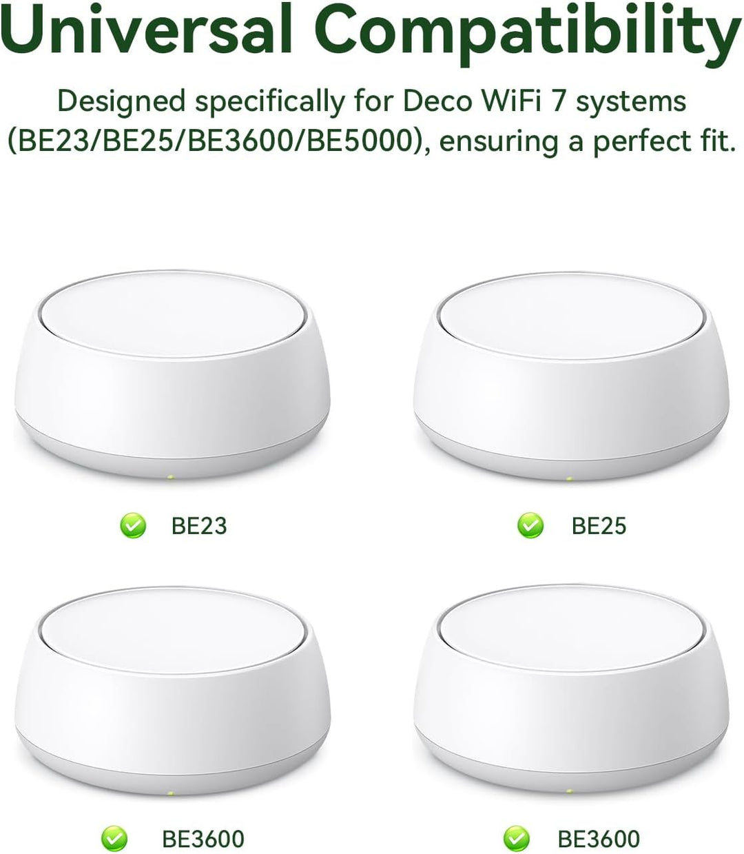 shinar Metall-Wandhalterungs-Set, kompatibel mit TP Link Deco BE23/ BE25/ BE3600/ BE5000 Mesh WiFi 7