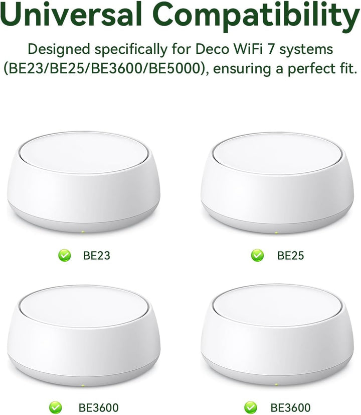 shinar Metall-Wandhalterungs-Set, kompatibel mit TP Link Deco BE23/ BE25/ BE3600/ BE5000 Mesh WiFi 7