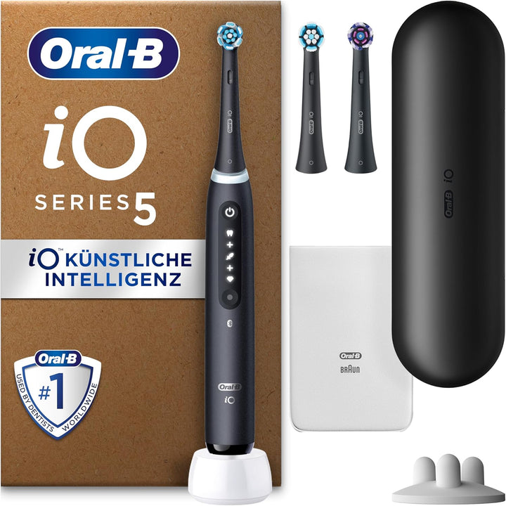 Oral-B iO Series 5 Plus Edition Elektrische Zahnbürste/Electric Toothbrush, PLUS 3 Aufsteckbürsten,