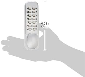 Digitales mechanisches Türschloss mit Griff, Satin