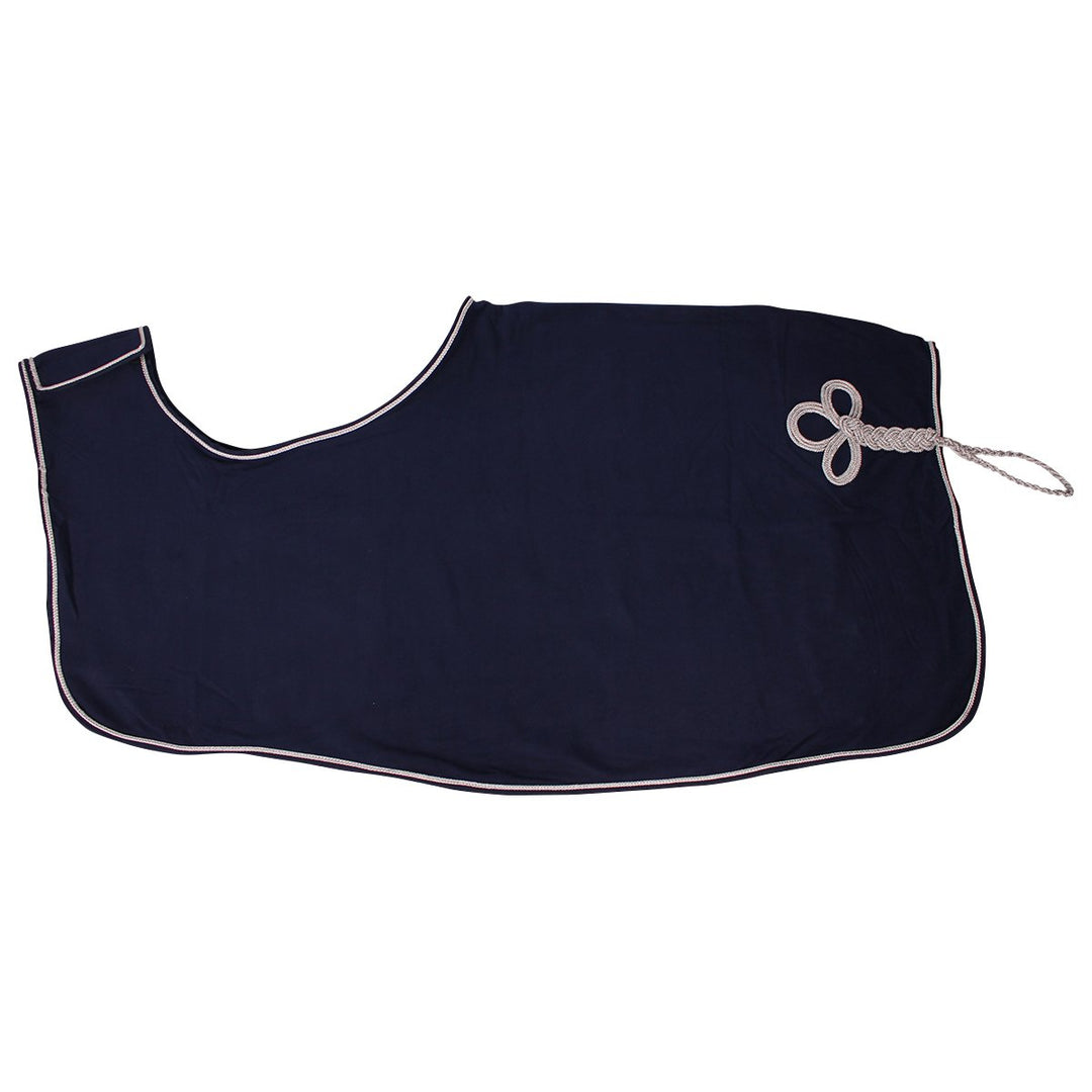 QHP Nierendecke Ausreitdecke Fleecedecke Blau/silber S, Blau/silber S