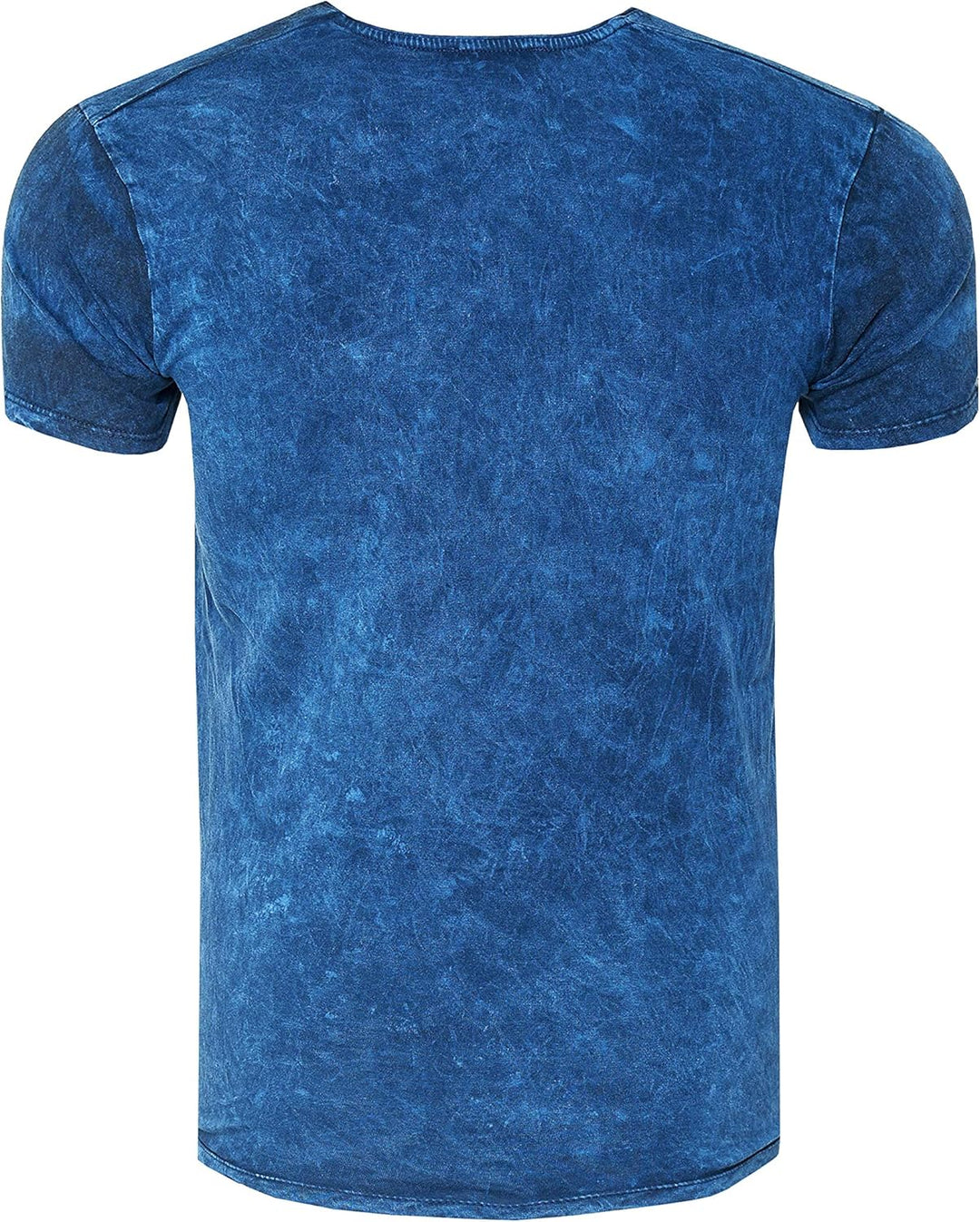 T-Shirt Herren Kurzarm Rundhals Tshirt Printed Shirt Regular Fit Verwaschen Plakativer Druck 232, Fa