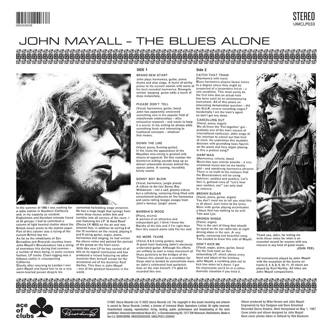 Blues Alone, Vinyl