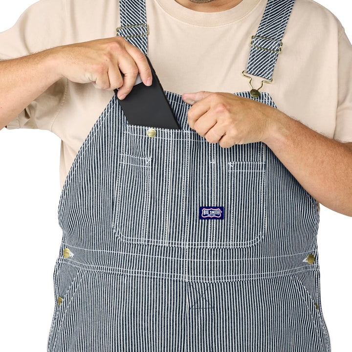 Walls Herren Big Smith Stripe Latzoverall Overalls, Hickory-Streifen, 38W x 32L