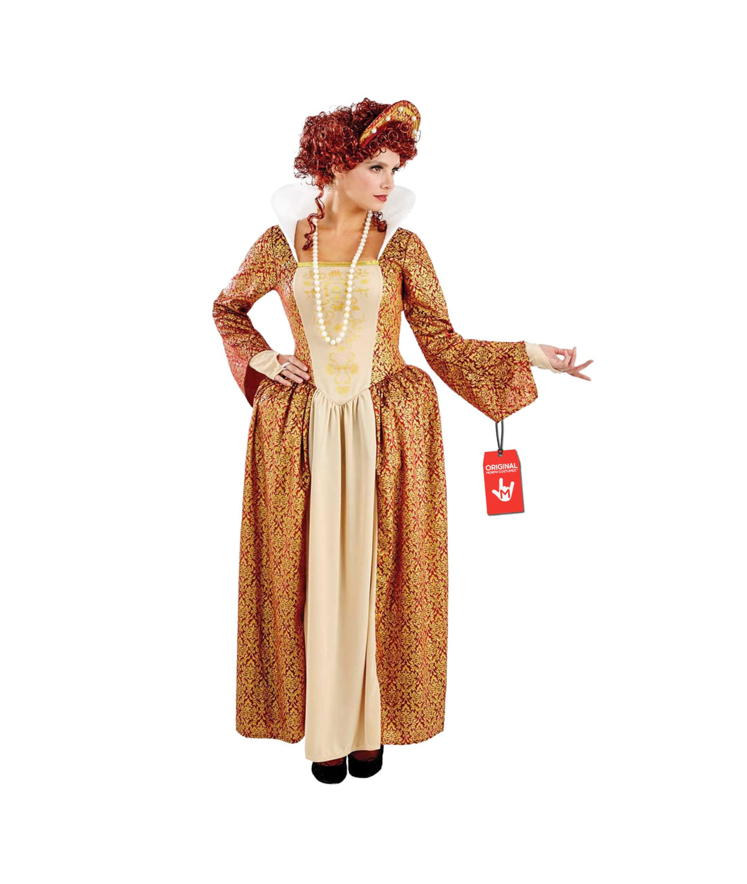 Fun Shack Mittelalter Königin Kleid Damen, Karneval Kostüm Damen Mittelalter, Kostüm Burgfräulein Da