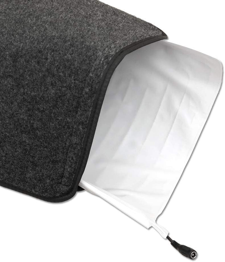 thermodog 3523001 beheizte Tierliegematte, Wollvlies, 580x810x7mm, 24V / 50W, Steckernetzteil abstec