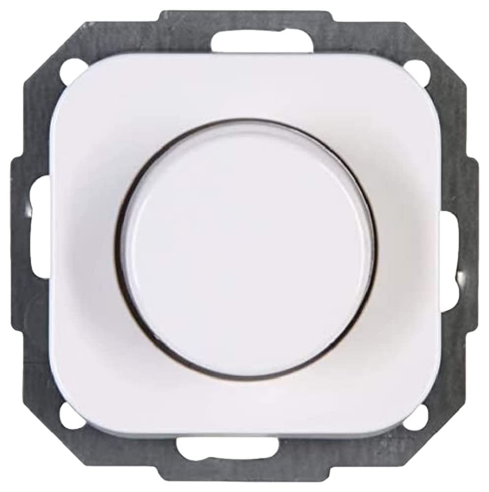Kopp Druck-Wechsel-Dimmer Donau für LED, Glühlampen und Halogenlampen, arktisweiss, 846902007 Druck-