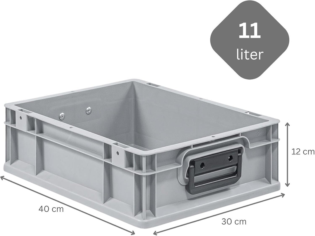 Mega Deal | 10x Proregal Eurobox NextGen Portable Duo |HxBxT 12x30x40cm HxBxT 12x30x40cm Grau, HxBxT