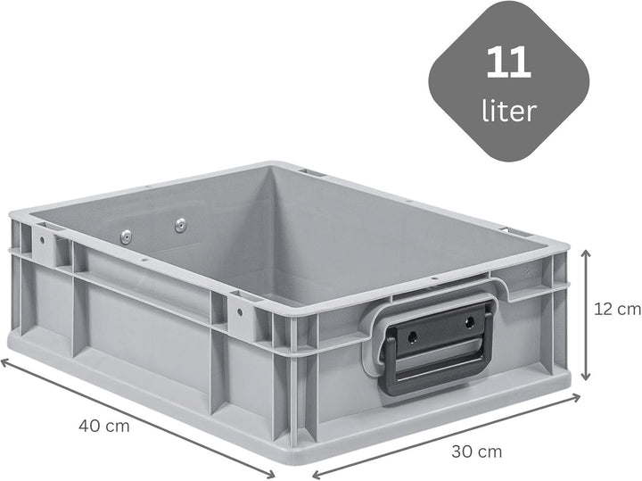 Mega Deal | 10x Proregal Eurobox NextGen Portable Duo |HxBxT 12x30x40cm HxBxT 12x30x40cm Grau, HxBxT