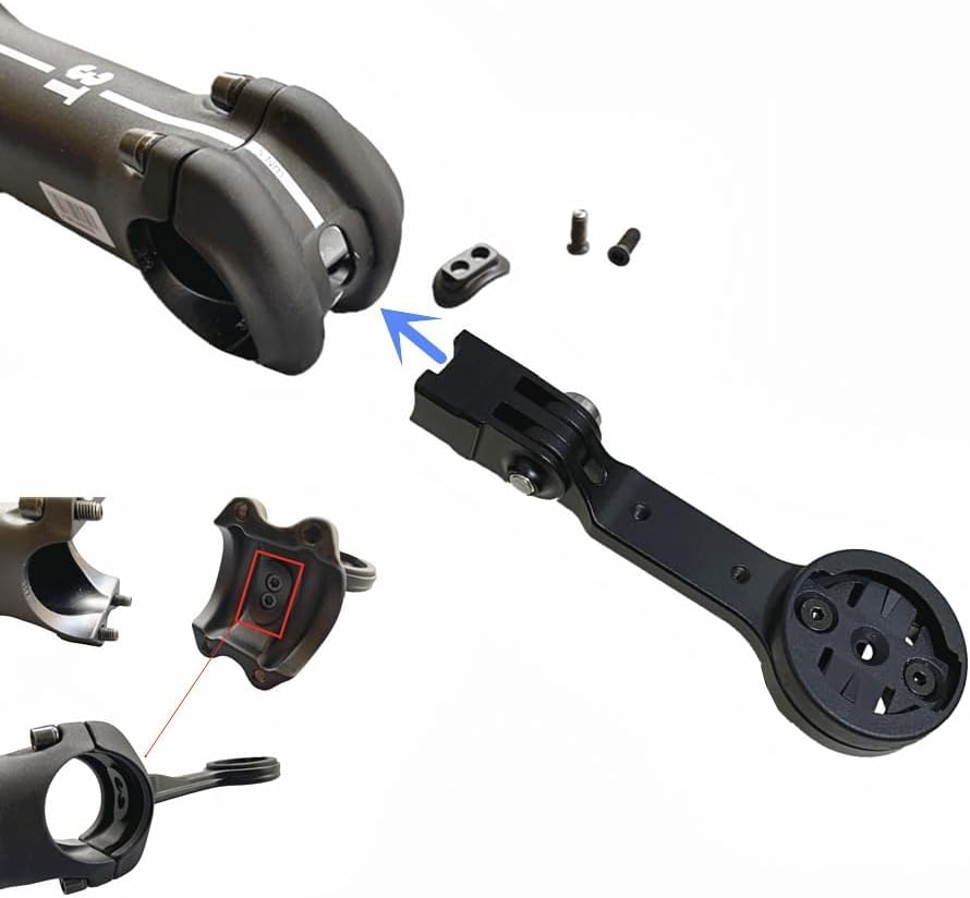 JOYSOG Fahrradcomputer-Halterung für 3T APto Team, Fahrradvorbauverlängerung, Computerhalterung für