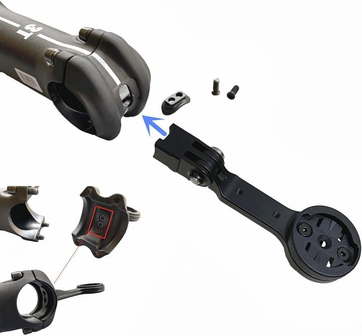 JOYSOG Fahrradcomputer-Halterung für 3T APto Team, Fahrradvorbauverlängerung, Computerhalterung für