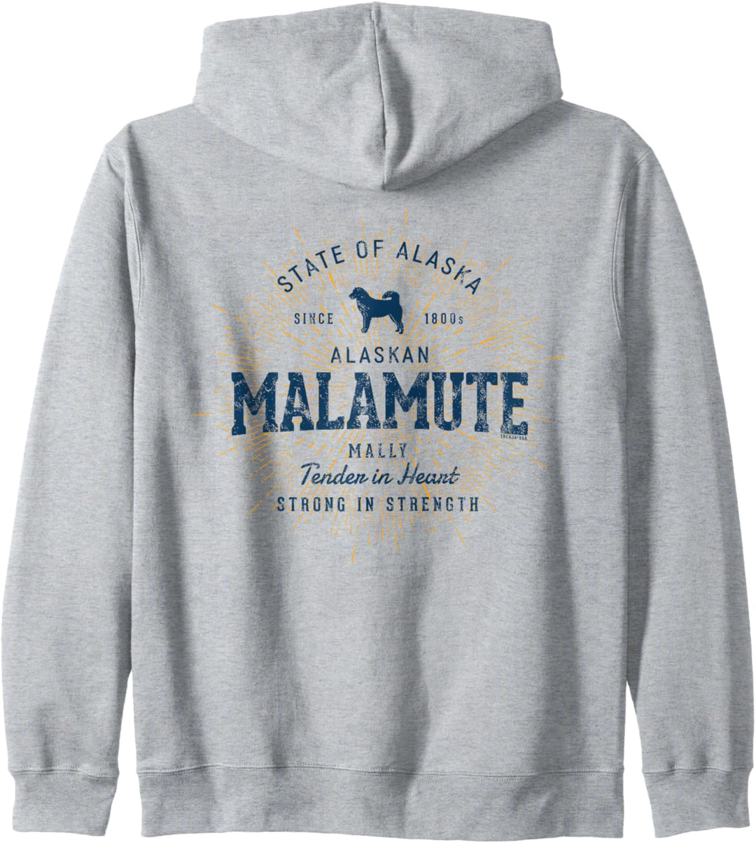 Alaskan Malamute Vintage Alaskan Malamute Kapuzenjacke