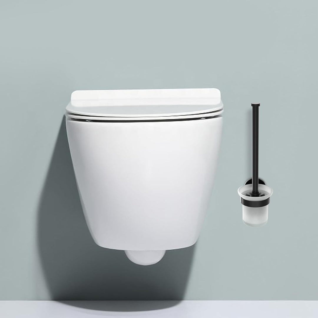 Dailyart Klobürste, Toilettenbürste Klobürste Schwarz WC Garnitur WC Bürste Ohne Bohren Klobürstenha