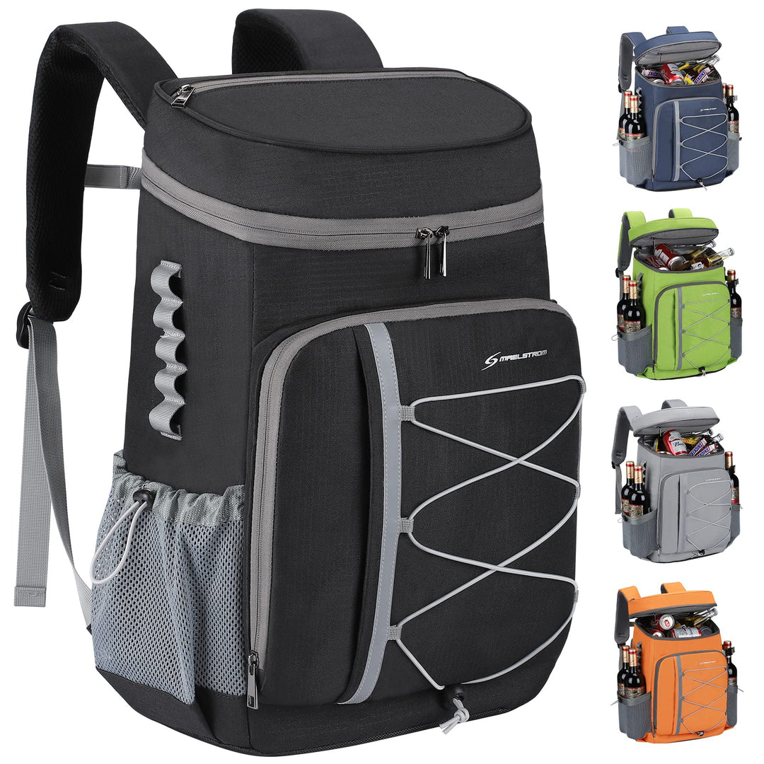Maelstrom Kühlrucksack 35/50 Dosen, Isolierter Cooler Rucksack Auslaufsicher, Grosse Kühltasche Ruck