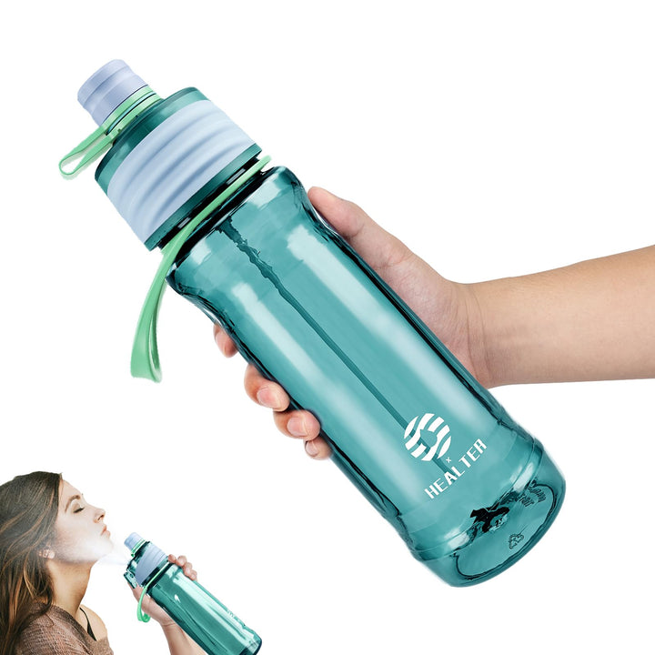 650ml Trinkflasche mit Sprühfunktion Nebel Sport Wasserflasche Auslaufsicherer Flasche für Jungen un