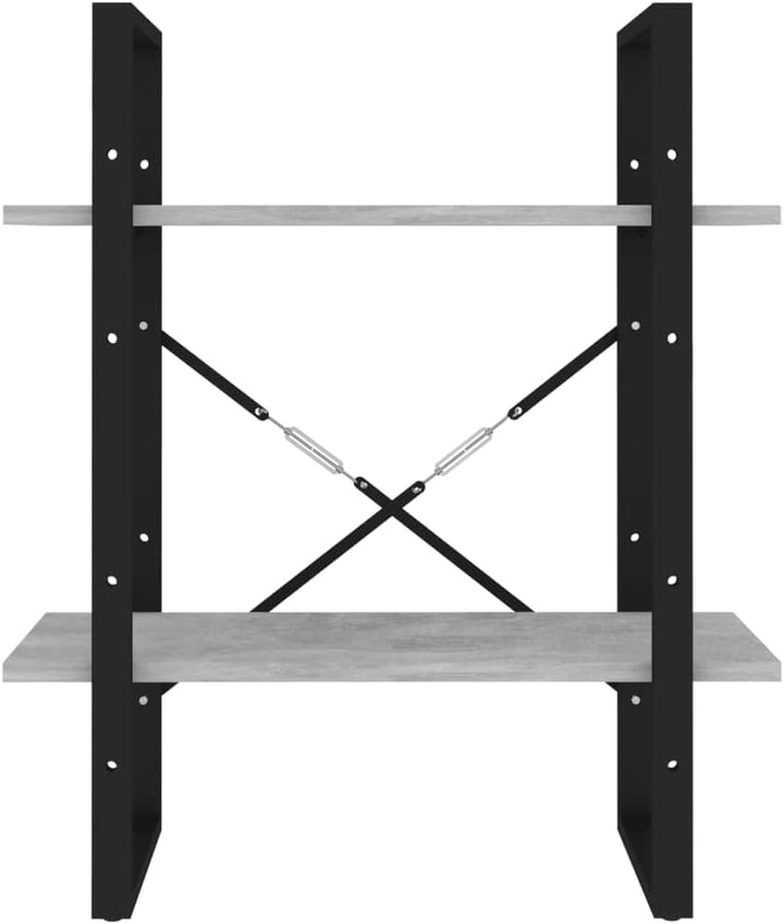 homiuse Metallregal Betongrau Leiterregal 60x30x70 cm BüCherregal KüChenregal Wand Kinder BüCherrega