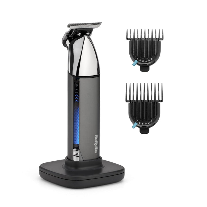 BaByliss Super X Metall-Bartschneider für Männer, Präzisions-Stoppel- und Bartpflegeset, kabellos, w