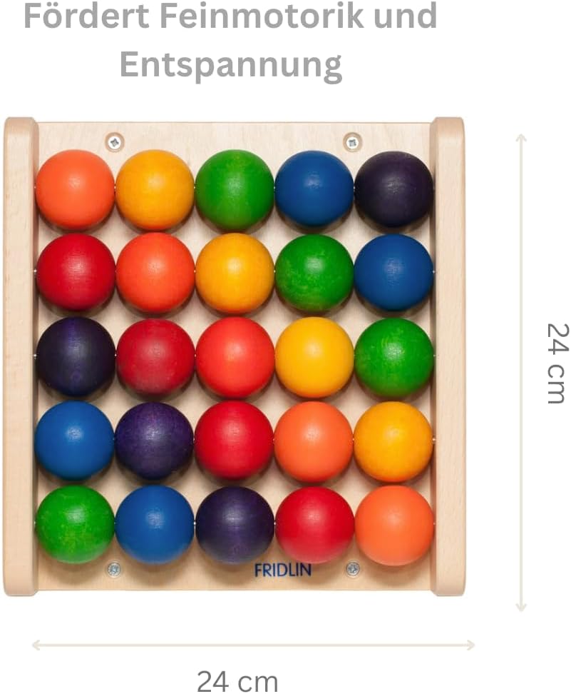 Kugelrollbrett – Montessori-inspiriertes Spielzeug aus Holz – Fördert Hand-Auge-Koordination & Kreat