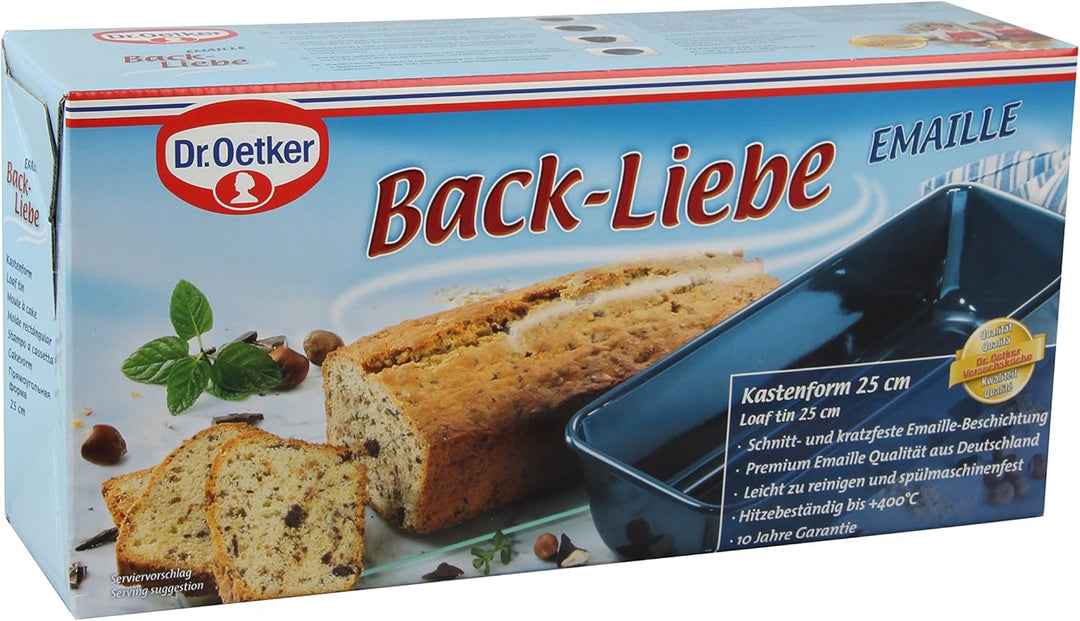 Dr. Oetker 2367 Kastenform 25 cm, robuste Brotbackform & Kuchenlöser, einfaches und schnelles Lösen,
