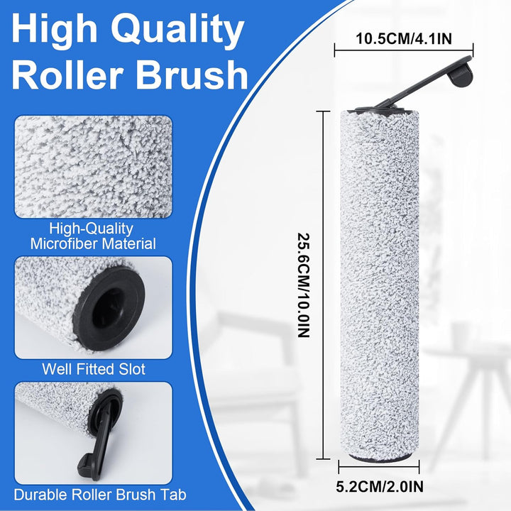 Bürstenrolle Filter Ersatzteile für DREAME M12 Smart Nass-Trocken-Staubsauger Zubehör, 2 Bürstenroll