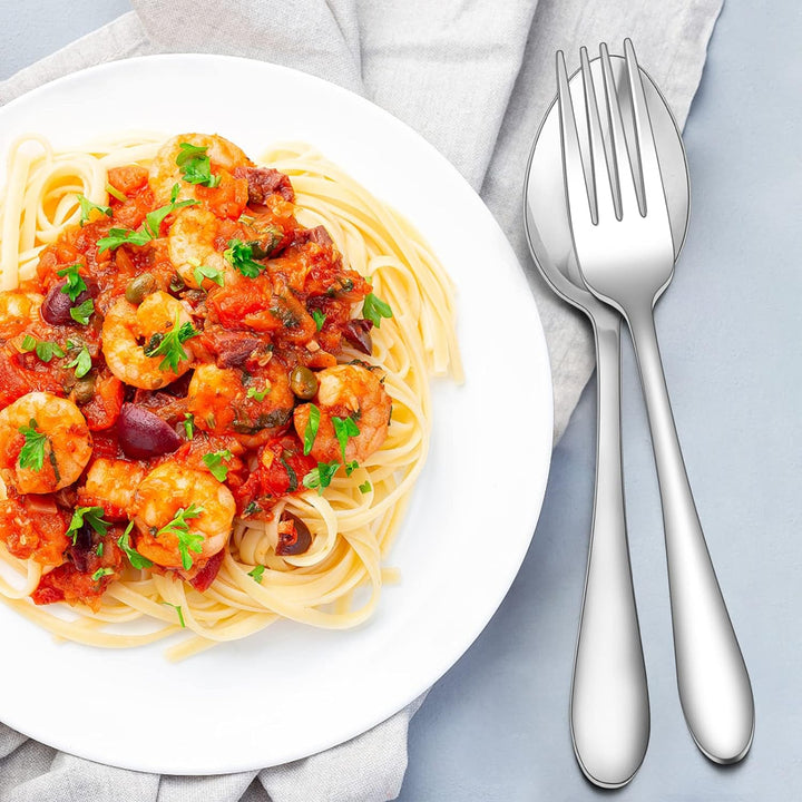 Herogo Besteck Set, 60-teilig Edelstahl Besteckset für 12 personen, Silber Essbesteck mit Gabel Löff