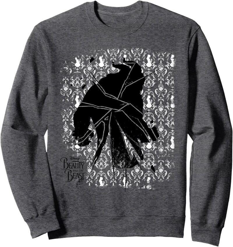 Disney Beauty And The Beast Shattered Silhouette Sweatshirt