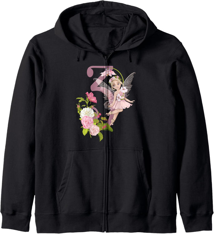 3. Geburtstag Fee Blondes Mädchen Pfirsich Feenfeen Kapuzenjacke