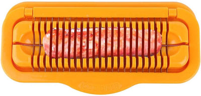 Currywurstschneider Hot Dog Cutter bananenschneider Manuelle Schnelle Slicer Edelstahl Multifunktion