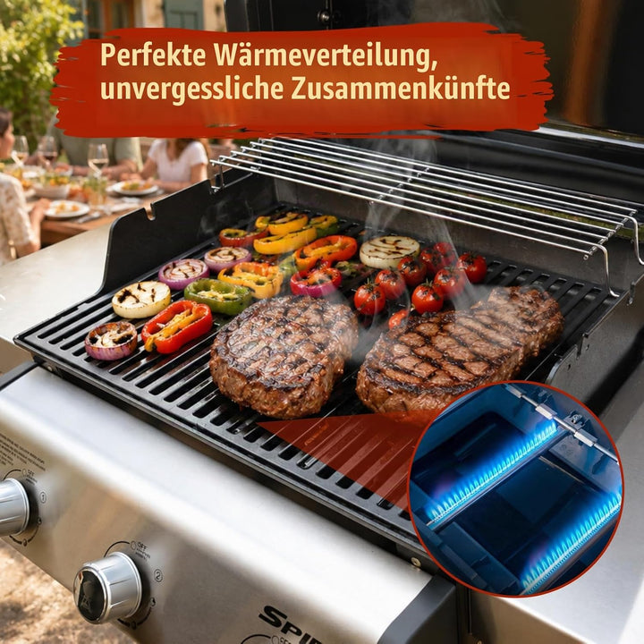 69787 45,3CM Brenner für Weber Spirit I &amp; II 310 320 Serie, Spirit LX 310 Serie (mit vorderen Brenne