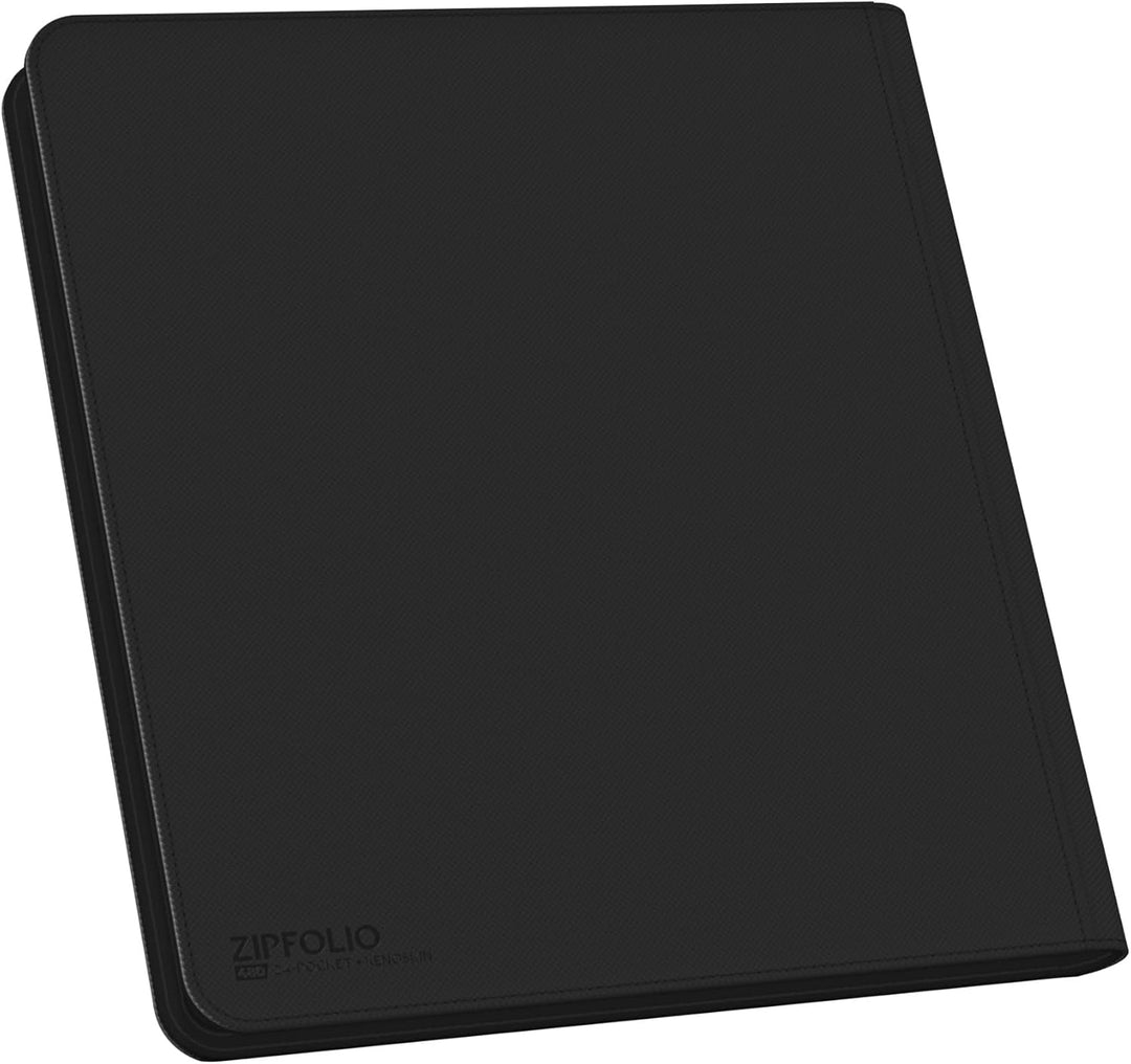 Ultimate Guard UGD010342 - 12-Pocket Quad Row Zip Folio Xeno Skin, schwarz, Schwarz
