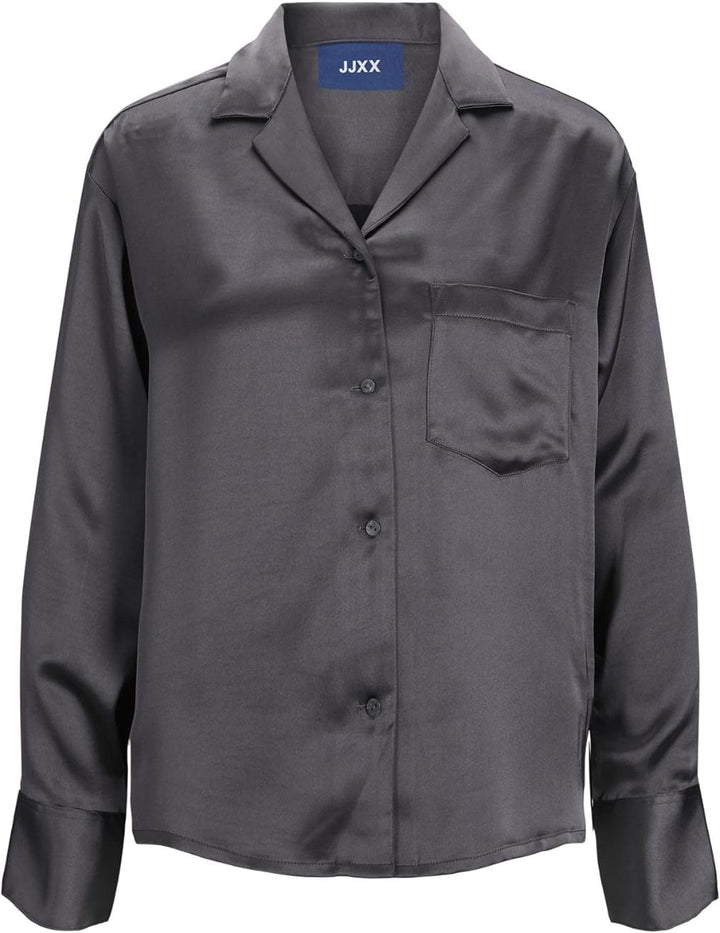 JJXX Damen Jxeva Ls Comfort Satin Shirt Noos Bluse