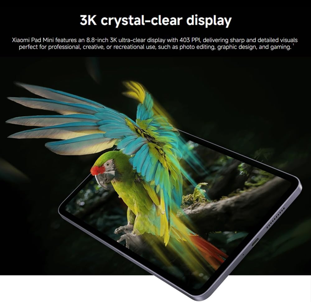 XIAOMI Tablet Pad Mini 12GB+512GB 9,9 Zoll Schwarz 7500mAh Akku 165Hz IPS LCD Display Mediatek Dimen