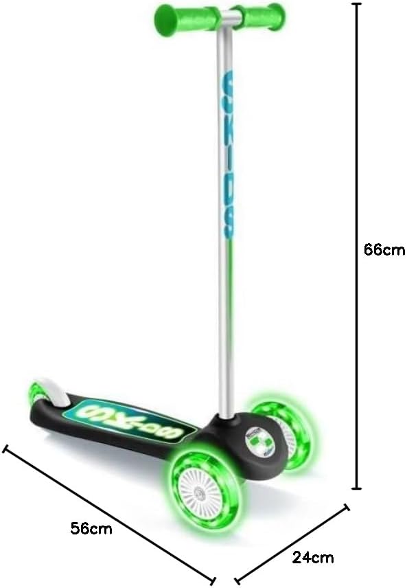 Stamp - Scooter Roller 3 Räder SKIDS CONTROL LIGHTNING WHEELS BLACK Schwarz, SKIDS CONTROL LIGHTNING