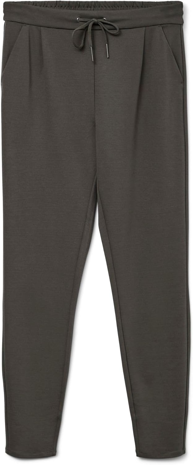 VERO MODA Eva Mid Rise Drawstring Trousers XS / 34L Peat, XS / 34L Peat