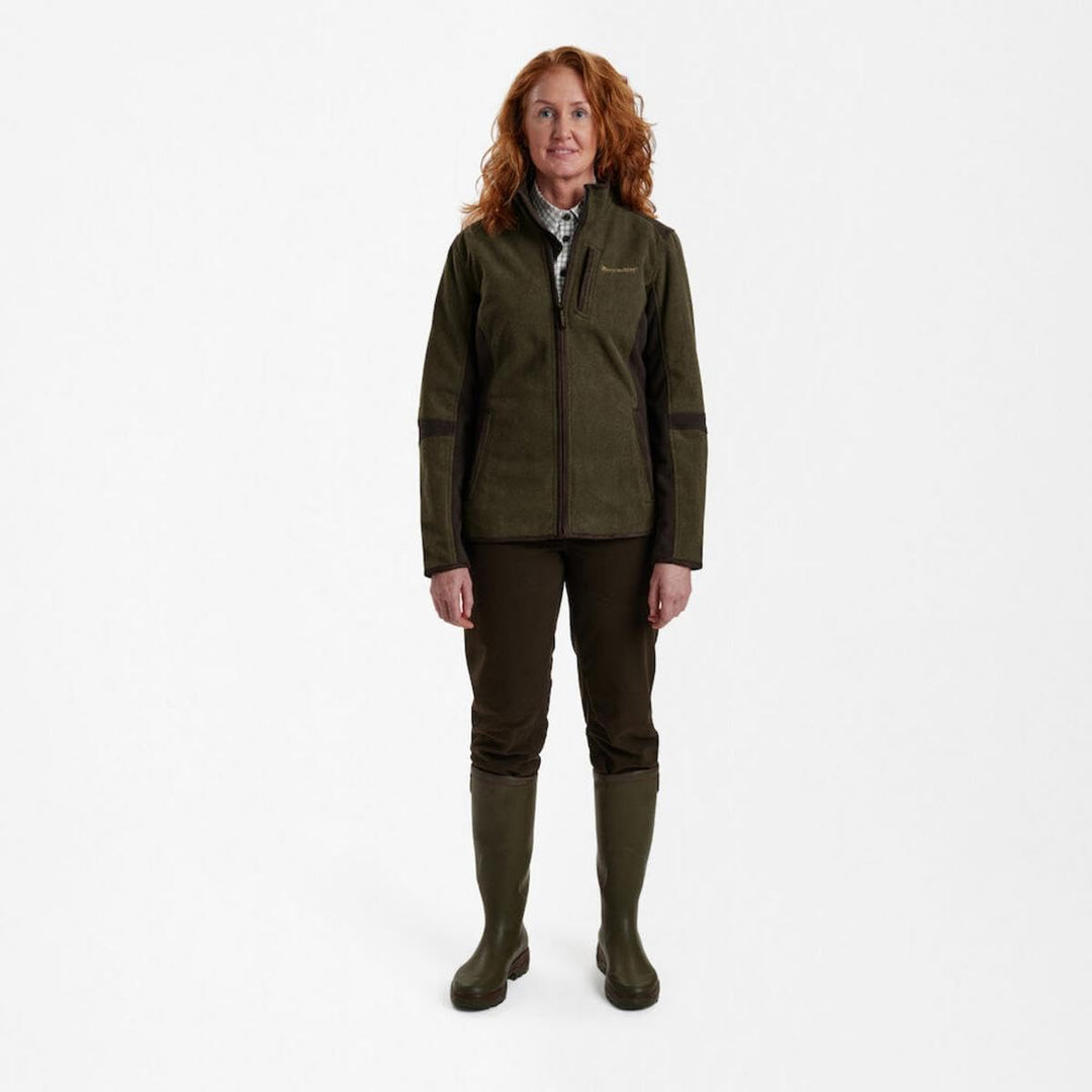 Deerhunter Lady Pam Bonded Fleece Jacket Graphite Green 38, 38